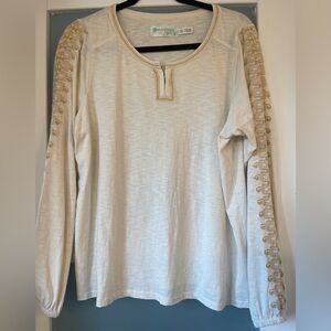 Aventura Cream Long Sleeve Top